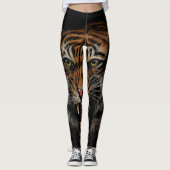 Leggings Tiger's Roar : Vivid Jungle Portrait (Devant)