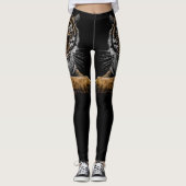 Leggings Tigre animal sauvage de la Jungle (Devant)
