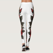 Leggings tigre avec des roses (Dos)