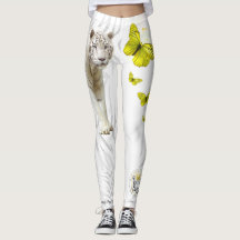 Tigre Blanc Papillon Jaune