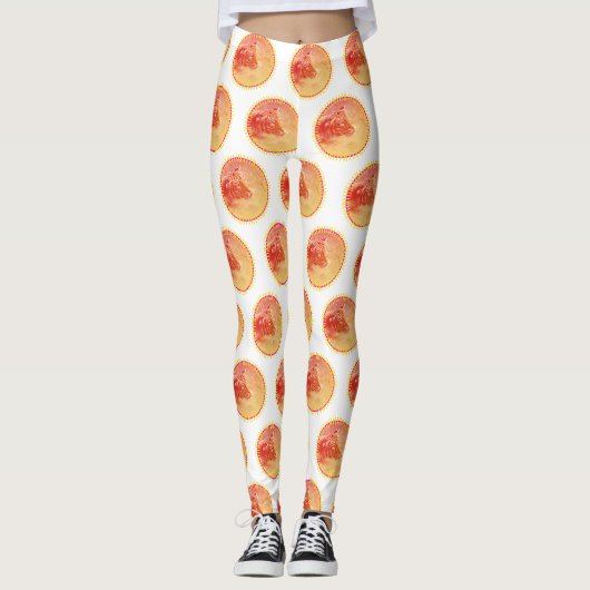 Leggings Tigre coloré (Devant)