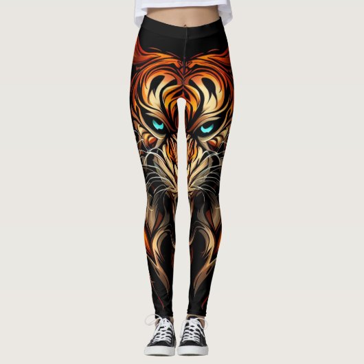 Leggings Tigre en colère (Devant)