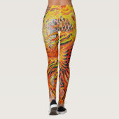 Leggings Tigre Koi du feu (Dos)