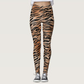 Leggings Tigre orange noir (Devant)