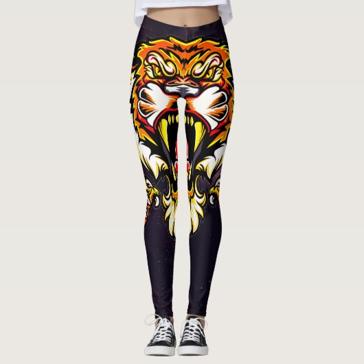 Leggings Tigre rugissant (Devant)