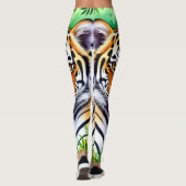 Leggings Tigreau botanique audacieux (Dos)