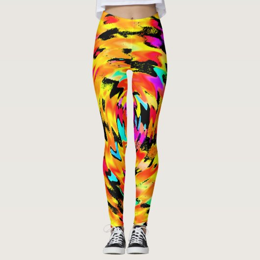 Leggings Tigress Abstrait (Devant)