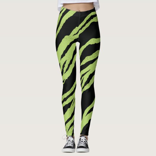 Leggings tijgergroen (Voorkant)