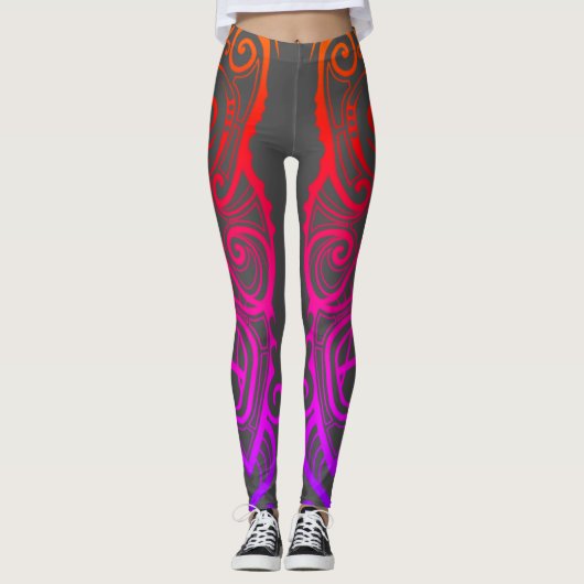 Leggings Tiki mask (Devant)
