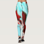Leggings Timbre de lignes cristallines sur la texture de mo (Dos)