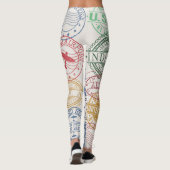Leggings Timbres d'Indianapolis : Sceau de voyage. (Dos)