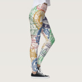 Leggings Timbres d'Indianapolis : Sceau de voyage. (Droite)