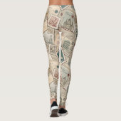 Leggings Timbres Postaux Anciens (Dos)