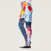 Leggings Time Design Carré New York (Gauche)