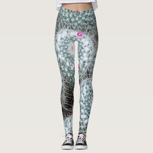 Leggings Tiny rose Fleurs Plantes Cactus (Devant)