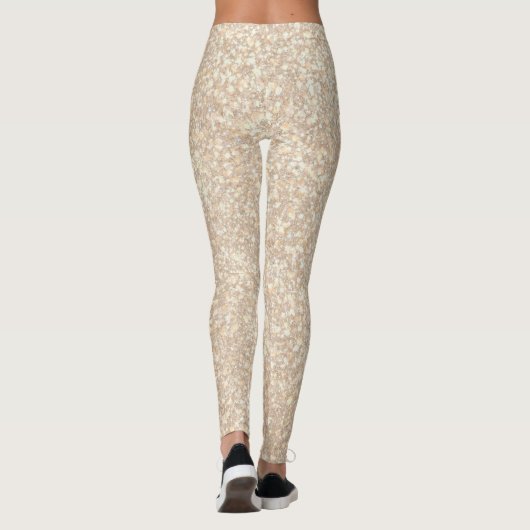 Leggings Tirage de la Parties scintillant de sable Brown  T (Dos)