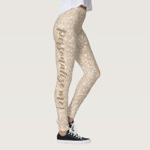 Leggings Tirage de la Parties scintillant de sable Brown  T