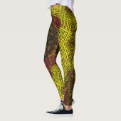 Leggings Tisser Mandala jaune et orange (Gauche)