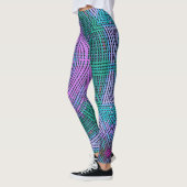 Leggings Tisser Mandala rose et bleu (Gauche)