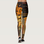Leggings Tissu africain antique (Dos)