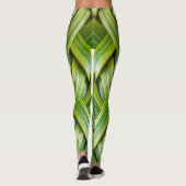 Leggings Tissu de bambou vert frais (Dos)