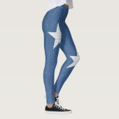 Leggings Tissu d'origine bleu mode jean & étoile (Droite)