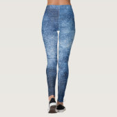 Leggings Tissu en denim usé, arrière - plan texturé. (Dos)