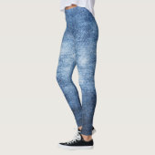 Leggings Tissu en denim usé, arrière - plan texturé. (Gauche)