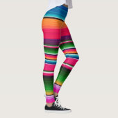 Leggings Tissu espagnol arc-en-ciel couverture mexicaine co (Droite)