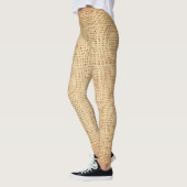 Leggings Tissu naturel, arrière - plan texturé. (Gauche)