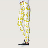 Leggings Tissu rose jaune. (Gauche)