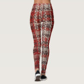 Leggings Tissu taran rouge : Arrière - plan texturé (Dos)
