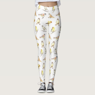 Leggings Tit birds motif