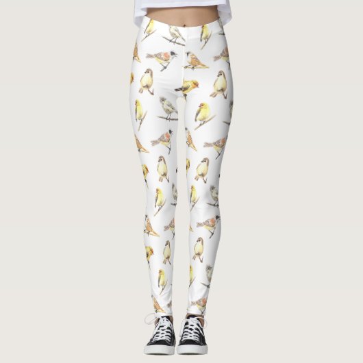 Leggings Tit birds motif (Devant)