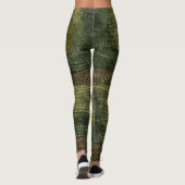Leggings Titre : Légendes de camouflage de crocodile Onyx P (Dos)