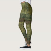 Leggings Titre : Légendes de camouflage de crocodile Onyx P (Gauche)