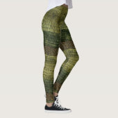 Leggings Titre : Légendes de camouflage de crocodile Onyx P (Droite)