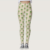 Leggings Toast Hipster de l'Avocado lunettes de poils grais (Devant)