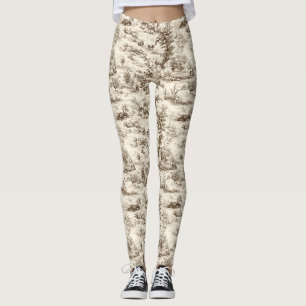 Leggings Toile de ferme Citrouille Récolte Campagne