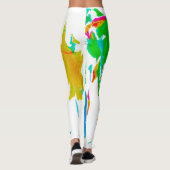 Leggings Toiles d'araignée colorées (Dos)