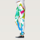 Leggings Toiles d'araignée colorées (Gauche)