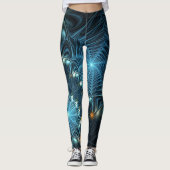 Leggings Toiles d'araignées métalliques (Devant)