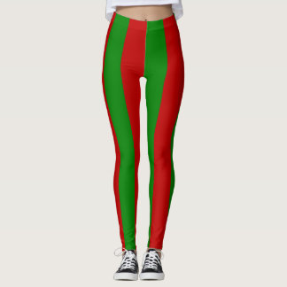 Leggings Toksie Turbie Noël Vert Rayures Rouges