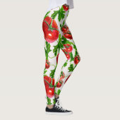 Leggings Tomate avec Motif Feuille (Droite)
