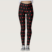 Leggings Tomate chaude rouge (Devant)