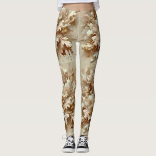 Leggings ~ TOMBE Brown Beige ~