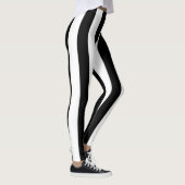 Leggings Tongs à rayures noires et blanches (Droite)