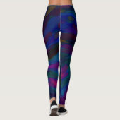 Leggings Tons bijoux foncés peints Abstraits (Dos)