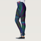 Leggings Tons bijoux foncés peints Abstraits (Gauche)