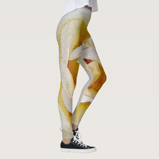 Leggings tons blanc à jaune (Droite)